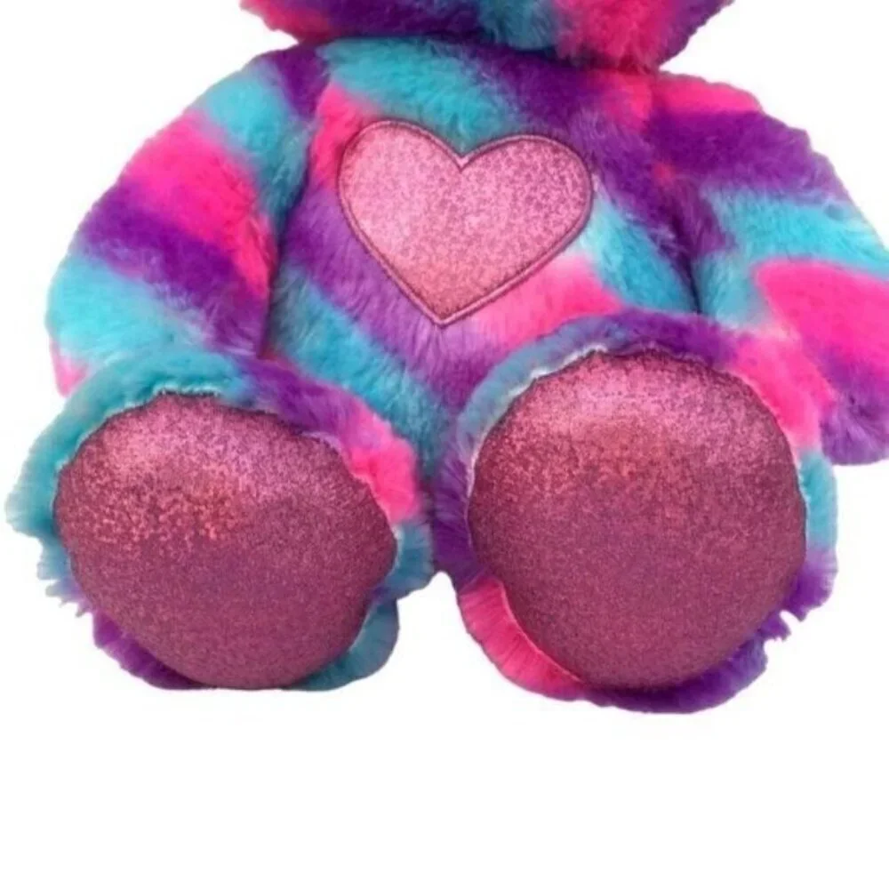 Build A Bear Heartables Safari Stripes Bear Plush